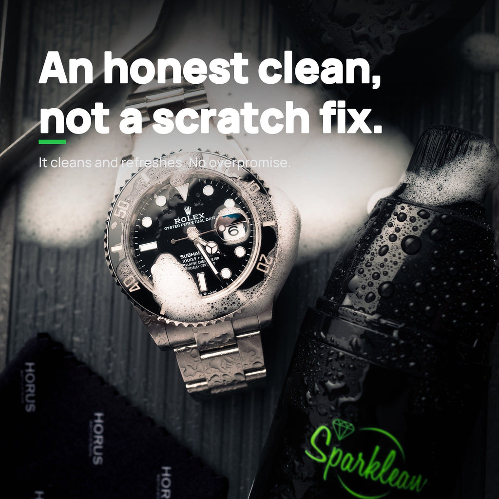SparkBrush™ by Sparklean® — Soft-bristle cleaner for luxury watches & fine jewelry